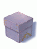 Caja antigua morada