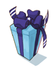 Caja de regalo azul