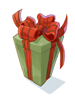 Caja de regalo verde