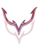 Trozo de emblema (morado)